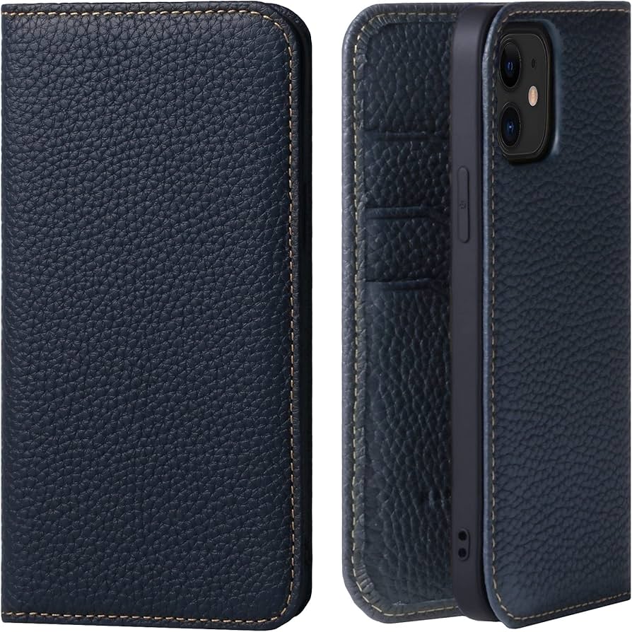 Amazon | [HANATORA] iPhone12/iPhone12 Pro ケース 手帳型 本革